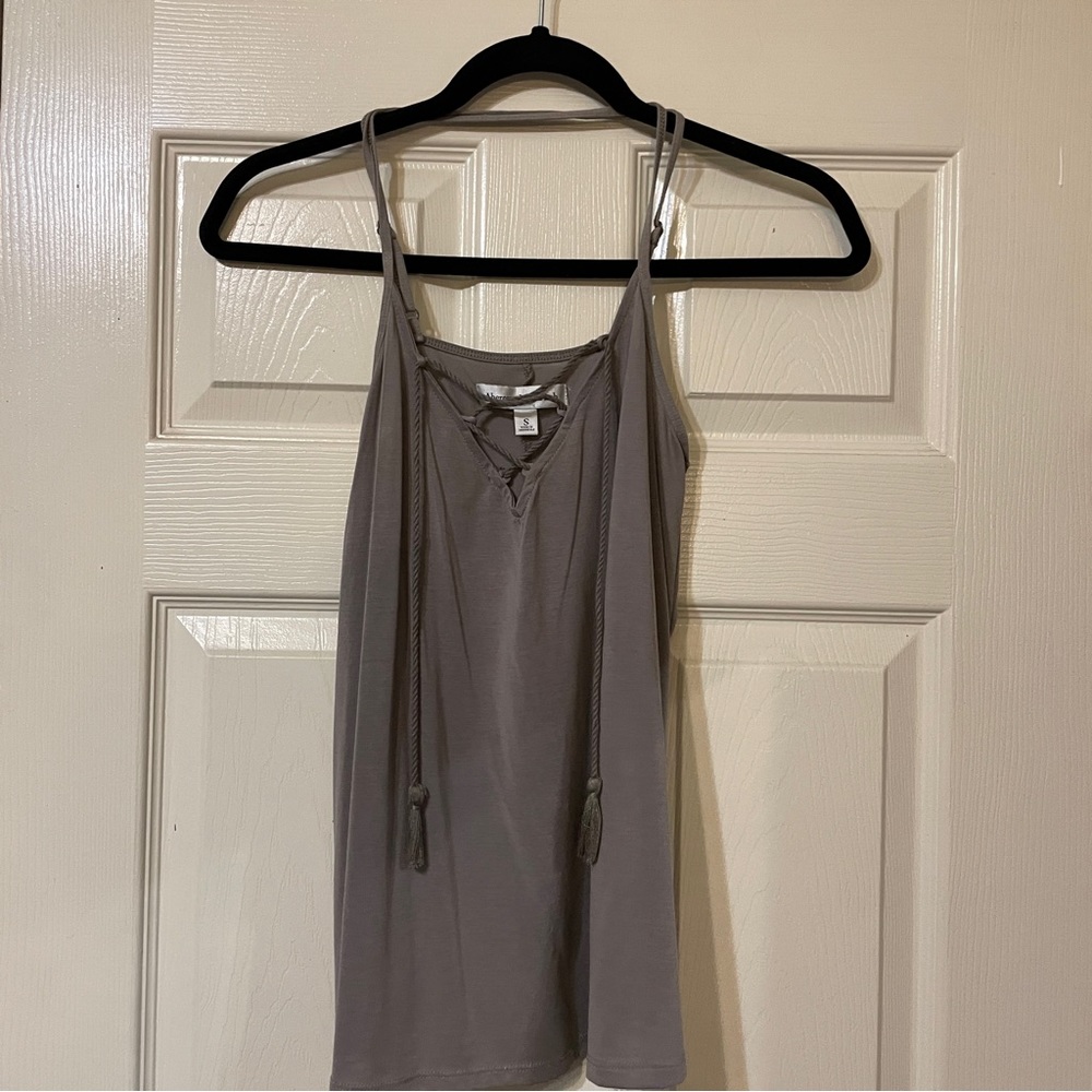 a&f front tie tank top